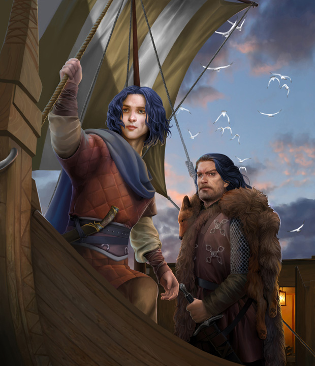 griff_and_aegon_by_steamey-d7oqnts